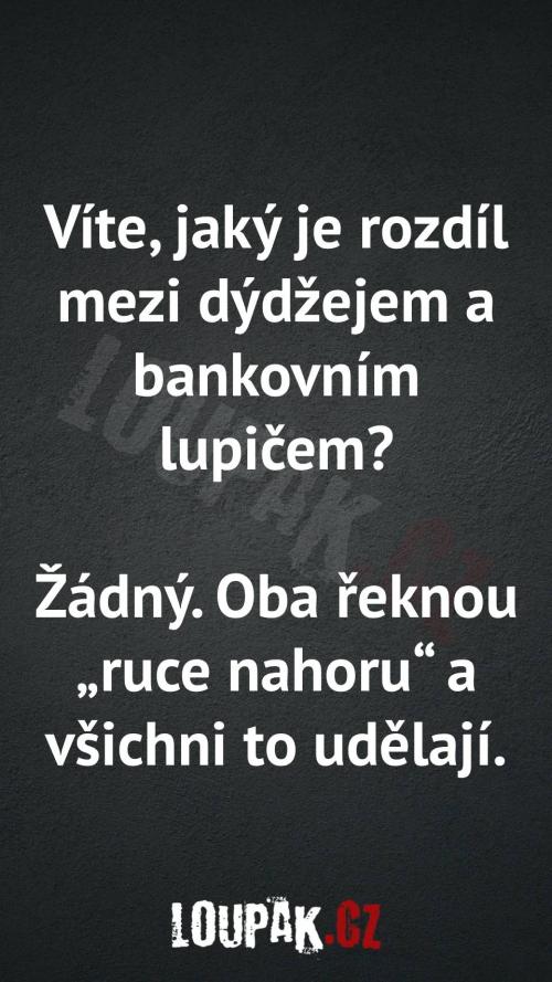  Rozdíl mezi dýdžejem a bankovním lupičem 