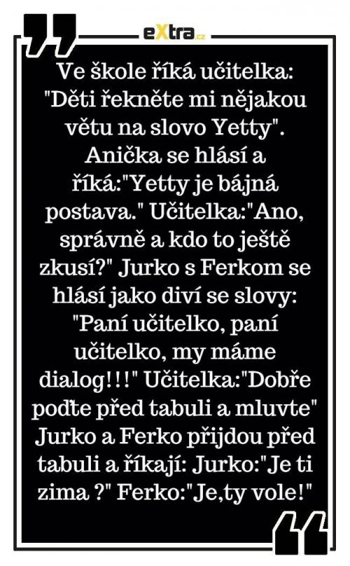  Ve škole říká učitelka 