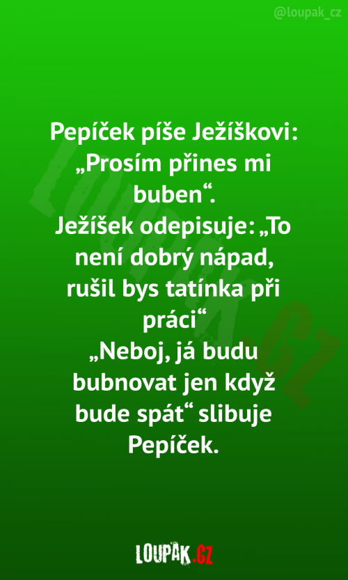 Pepíček píše Ježíškovi