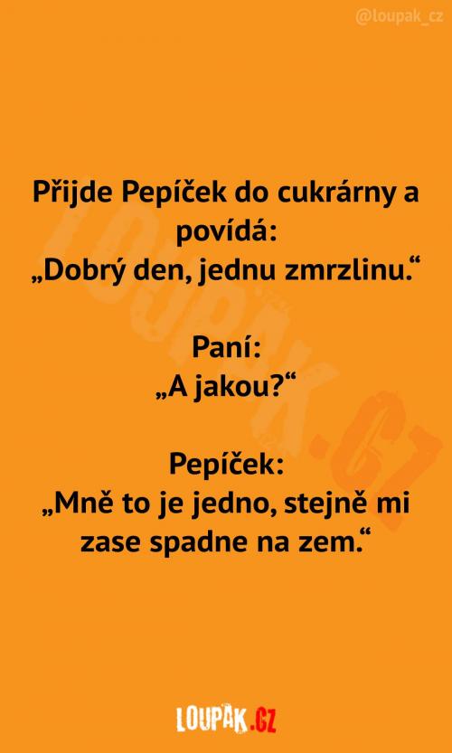  Pepíček si kupuje zmrzlinu 