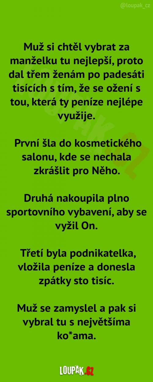  Výběr té nejlepší manželky  