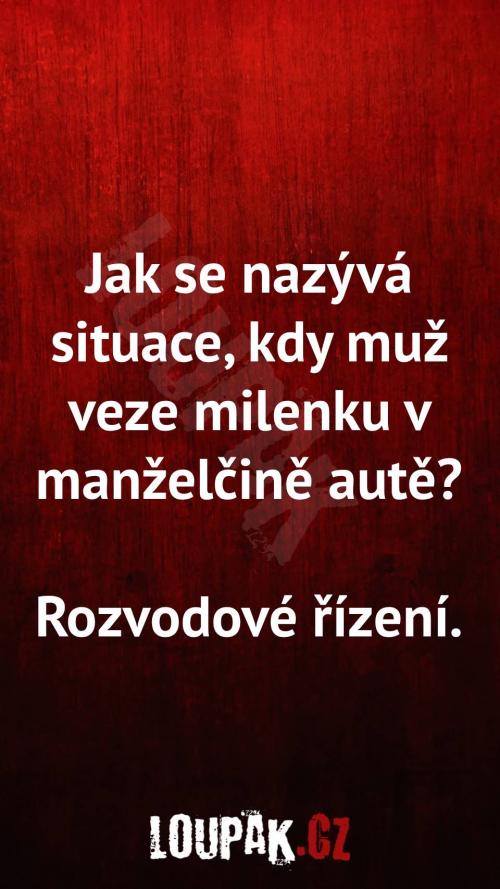 Jak se nazývá tahle situace