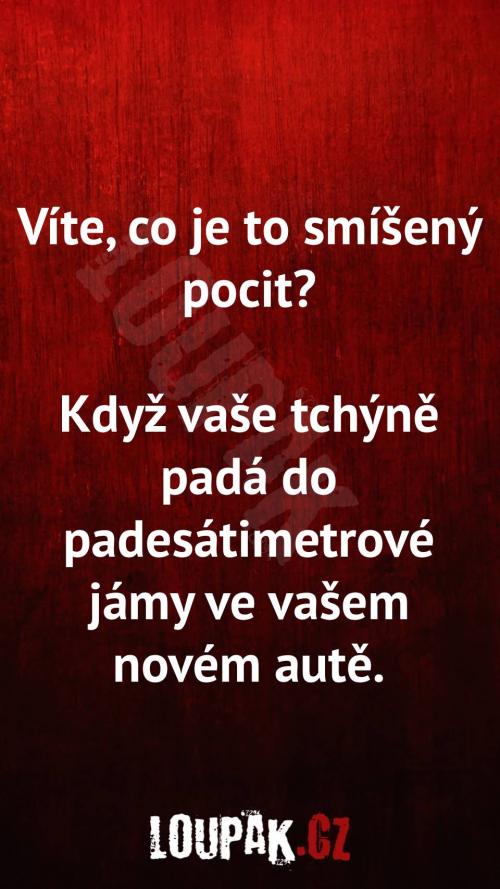 Co je to smíšený pocit
