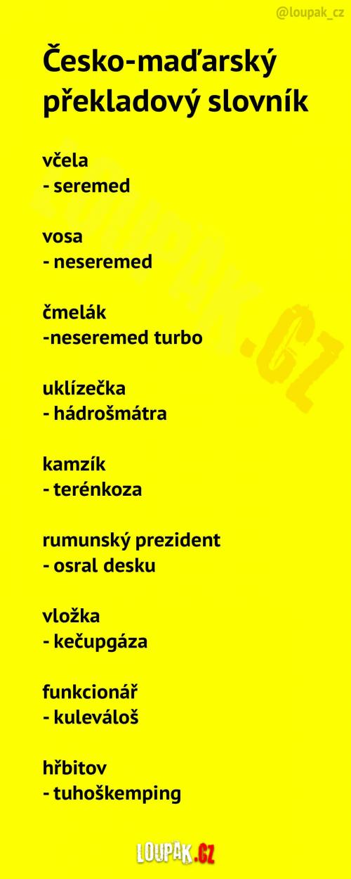  Česko-maďarský slovník 