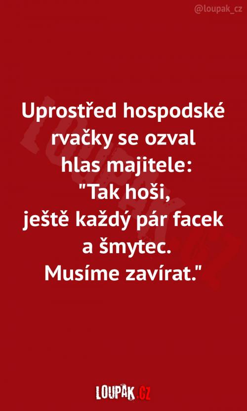  Hospodský má léta práce... 