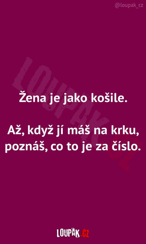  Ženy jsou jako košile 