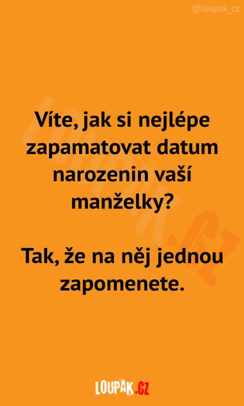 Nejlepší způsob zapamatování narozenin 