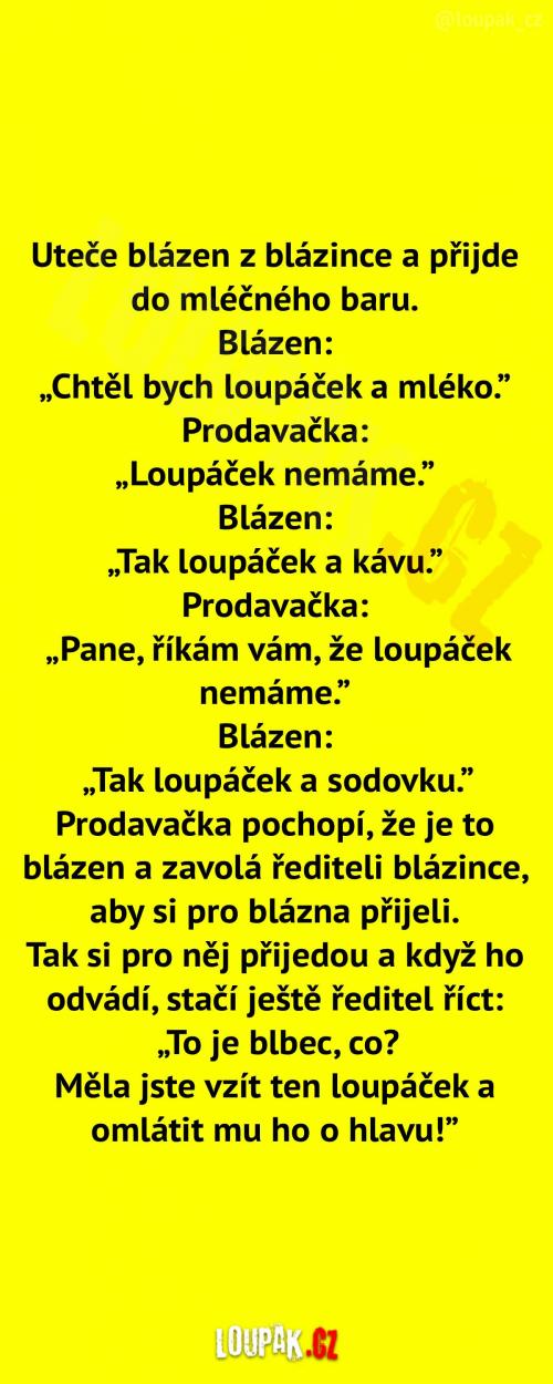 Útěk blázna z blázince Útěk blázna z blázince