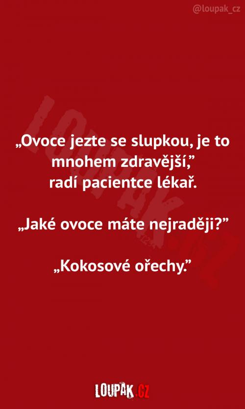 Jezení ovoce se slupkou 