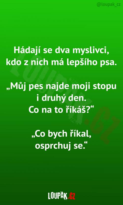 Kdo z myslivců má lepšího psa? Kdo z myslivců má lepšího psa?