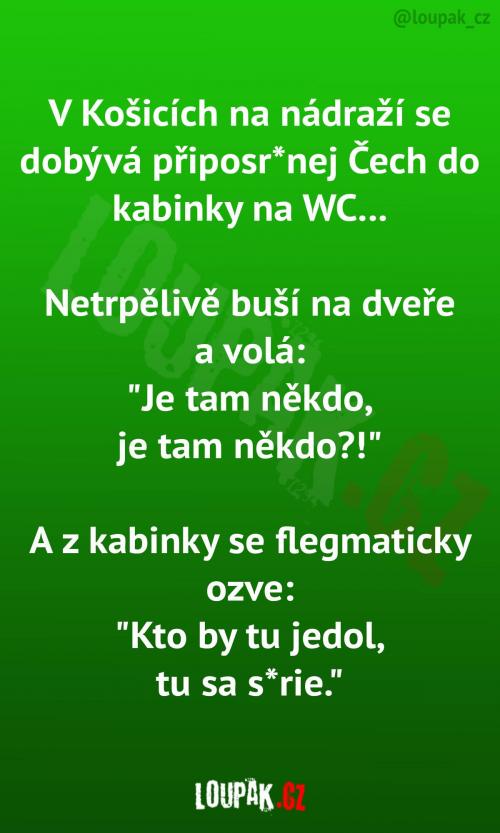Záchody na nádraží v Košicích...