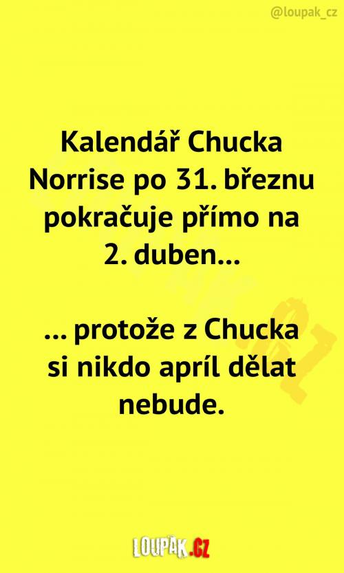 Kalendář Chucka Norrise