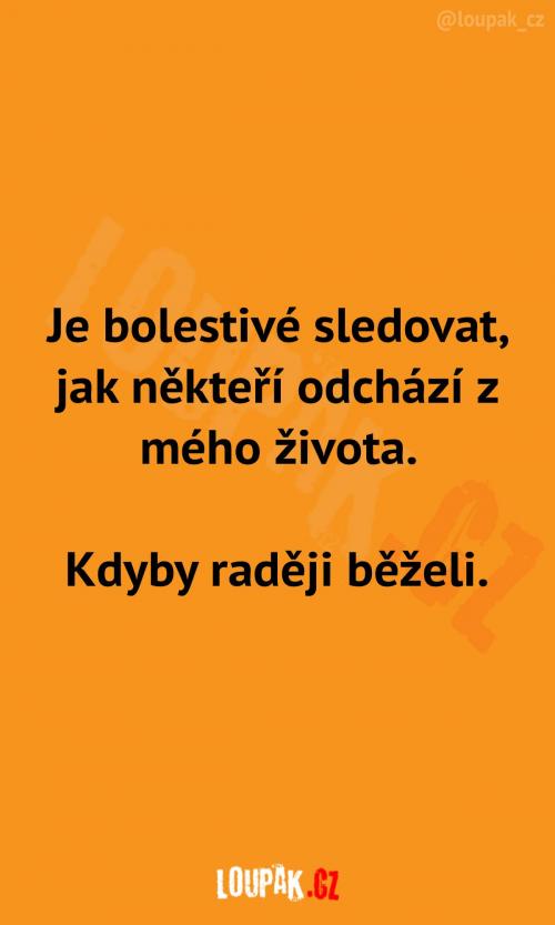  Jak zpříjemnit jejich odchod 