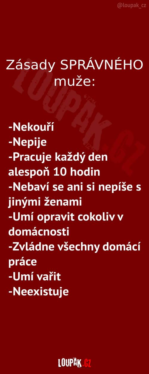 Zásady každého správného muže Zásady každého správného muže