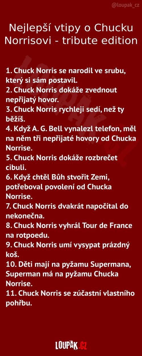  Vtipy o Chucku Norrisovi - tribute edition 