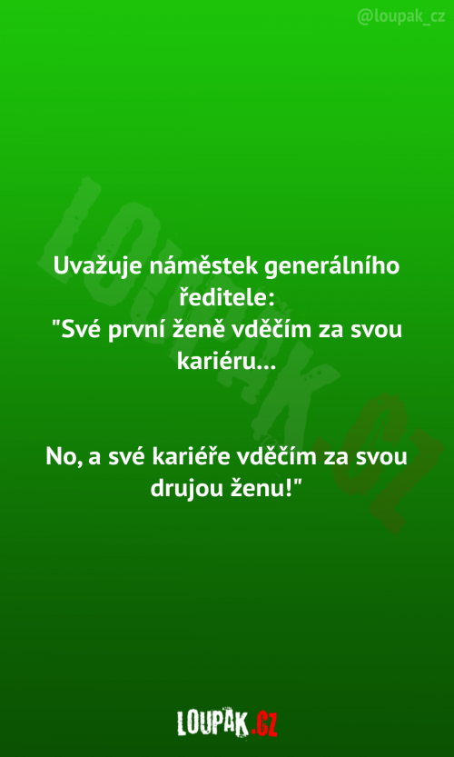 Uvažuje náměstek generálního ředitele