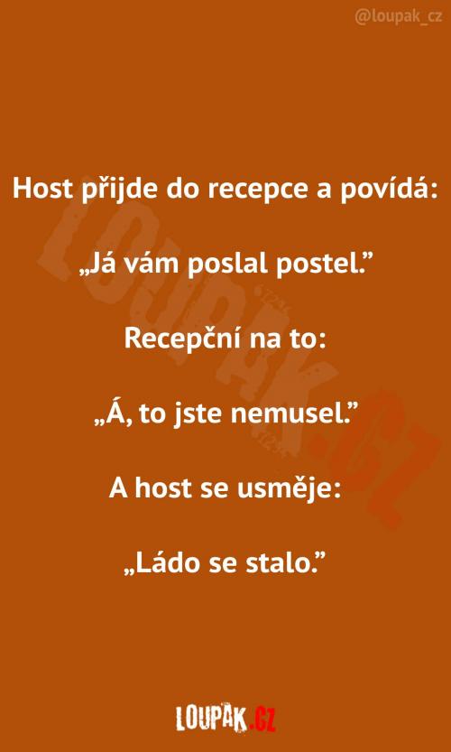  Na recepci v hotelu  