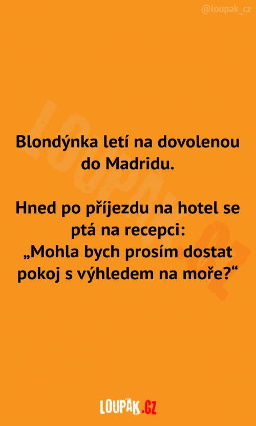  Blondýnka na dovolené v Madridu 