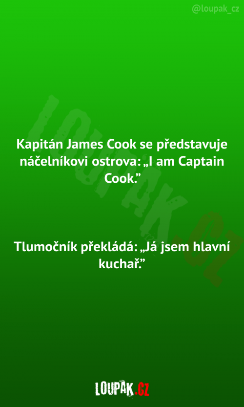  Kapitán James Cook se představuje 