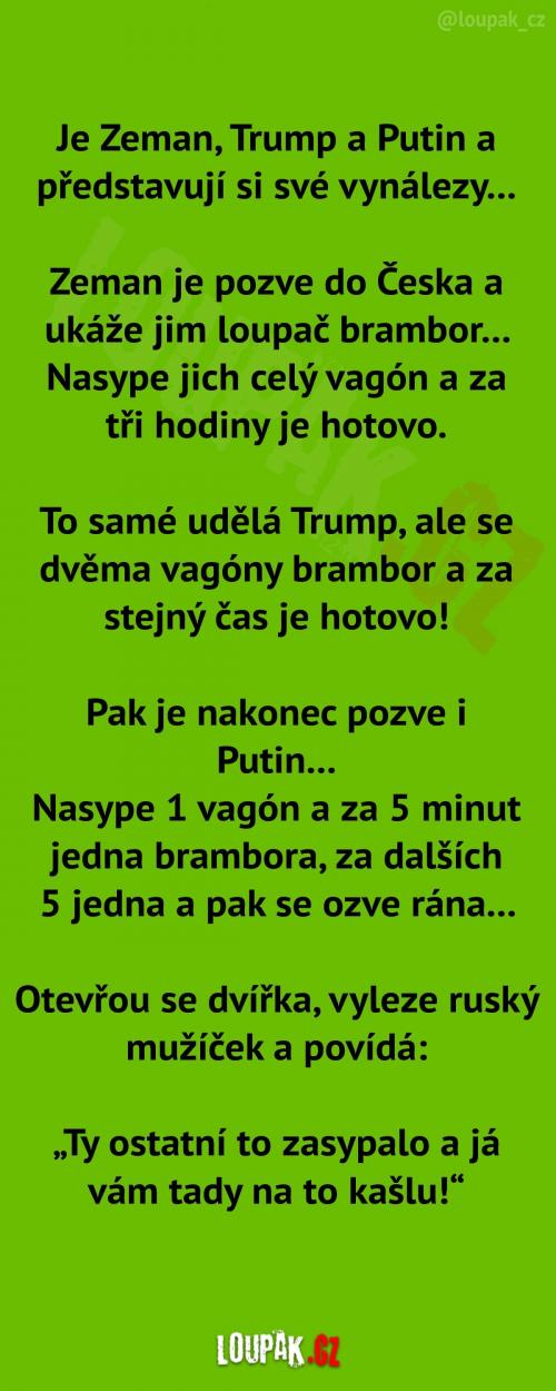  Zeman, Trump a Putin... 