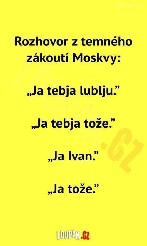 Tolik romantiky v Moskvě