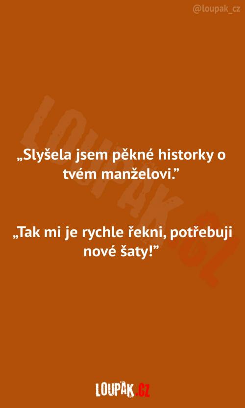 Krásní historky o manželovi 