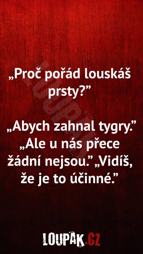  Proč pořád louskáš prsty 