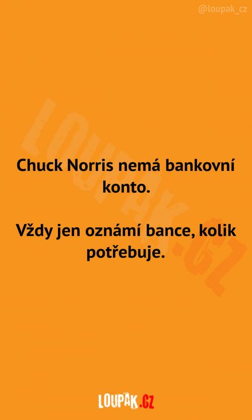  Proč Chuck nepotřebuje bankovní konto 