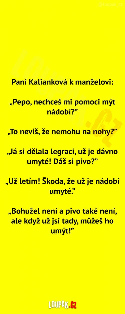  Pomoc s umytím nádobím  