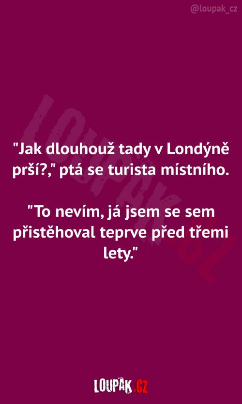  Dešťové období v Londýně 