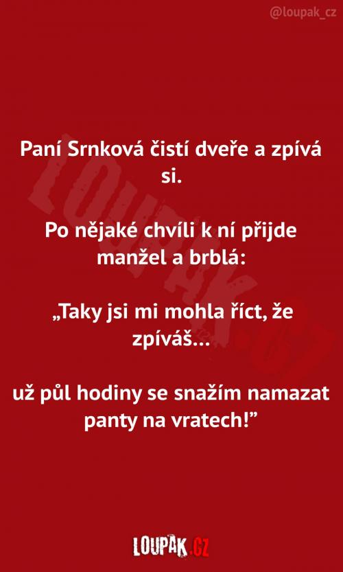  Čištění dveří...     