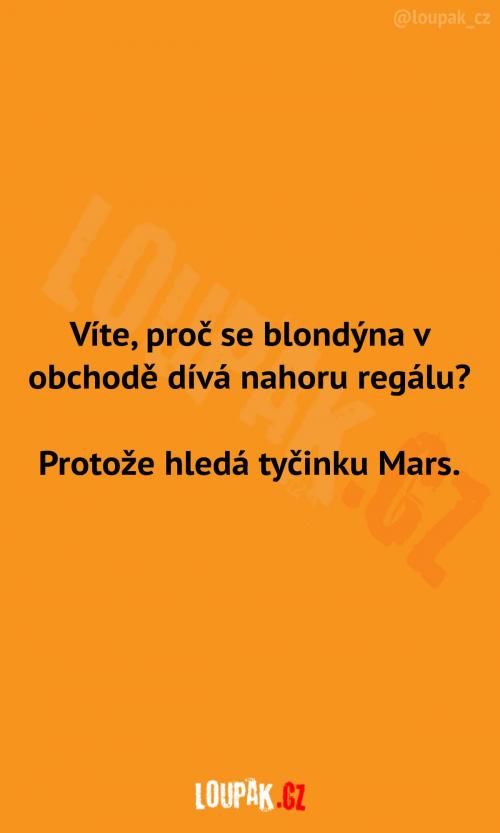  Co hledá blondýnka nahoře 