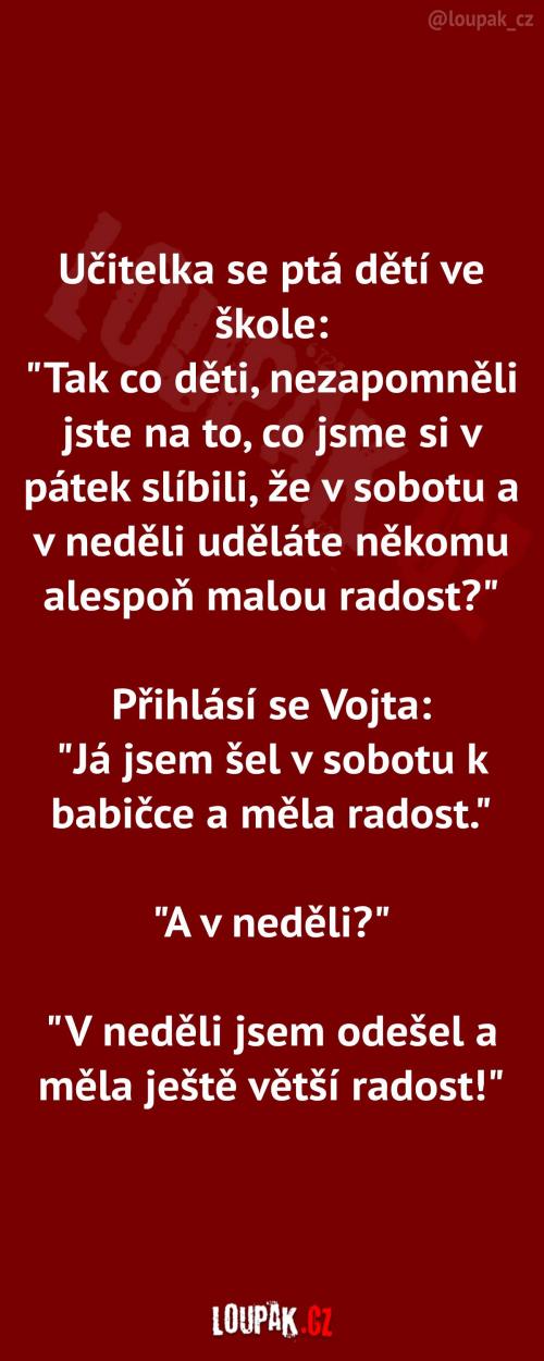  Jak Vojta udělal babičce radost 