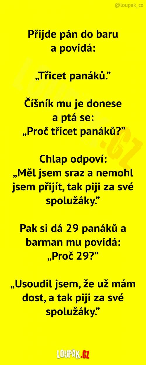 30 panáčků v baru... 