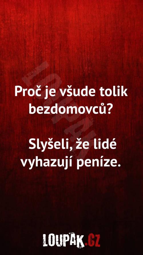  Proč všude je tolik bezdomovců 