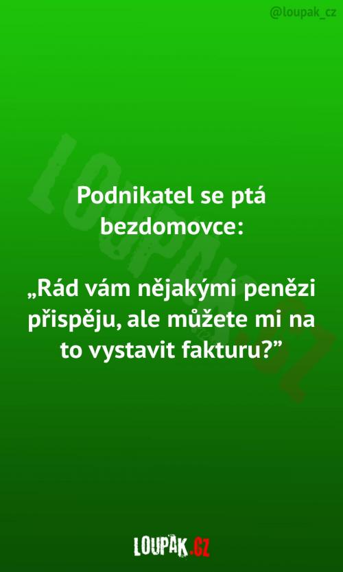  Podnikatel a bezdomovec 