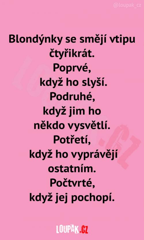  Není to nic proti blondýnkám, jen pro pobavení 