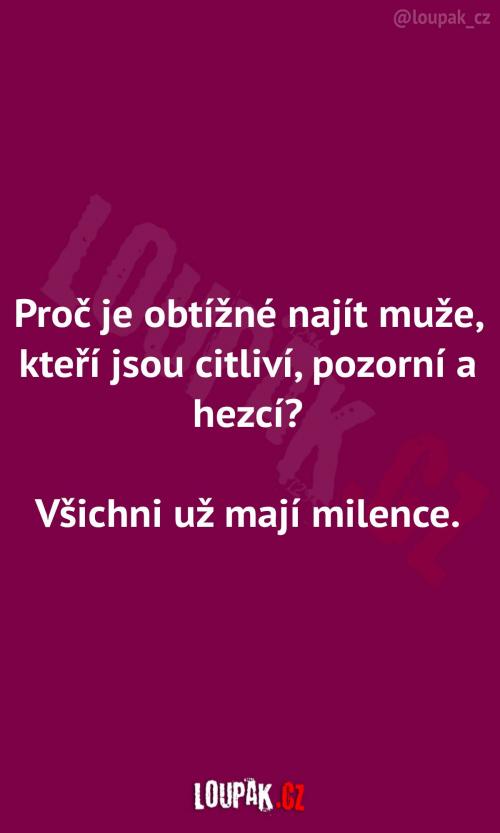 Obtížné hledání těchto mužů