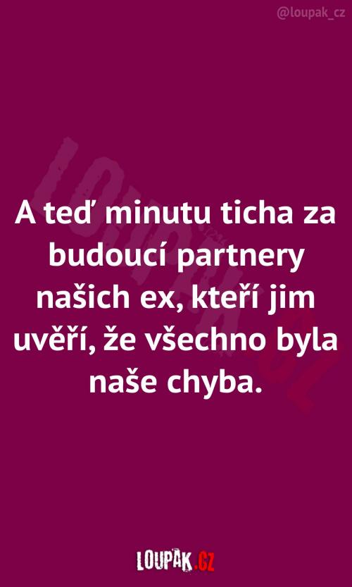 Minutu ticha za partnery budoucí partnery