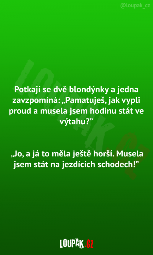 Potkají se dvě blondýnky