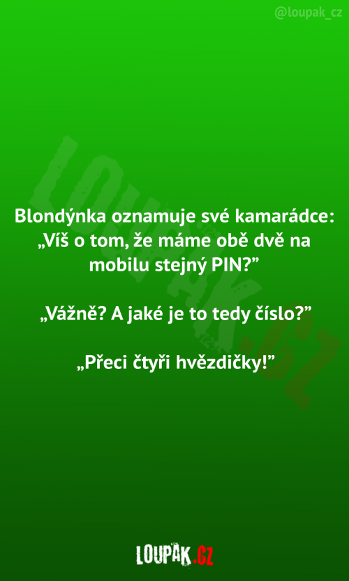 Blondýnka oznamuje své kamarádce