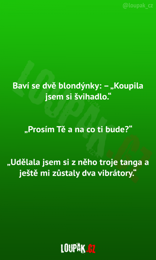  Baví se dvě blondýnky 