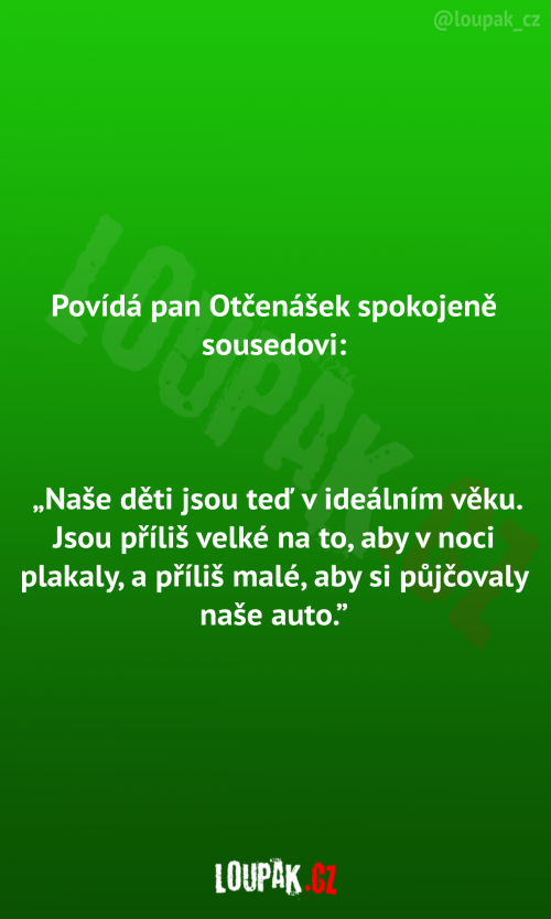  Povídá pan Otčenášek sousedovi 