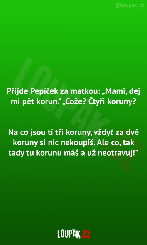  Přijde Pepíček za matkou 