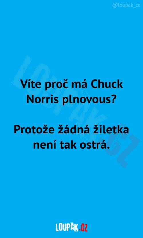  Proč má Chuck Norris plnovous? 