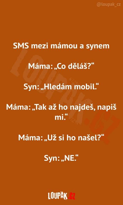  SMS mezi mamkou a synem 