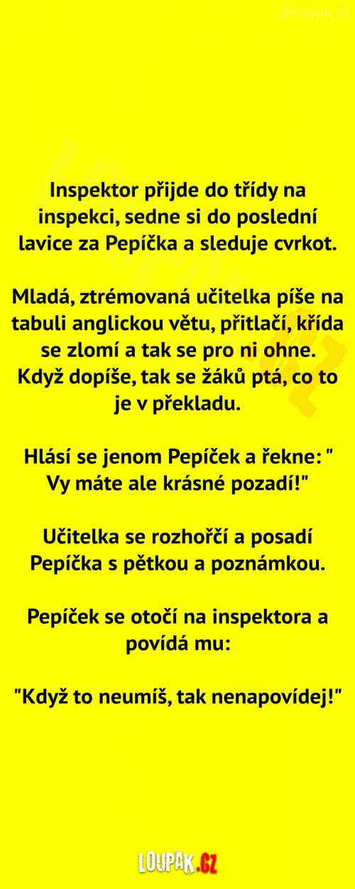  Inspektor ve třídě... 