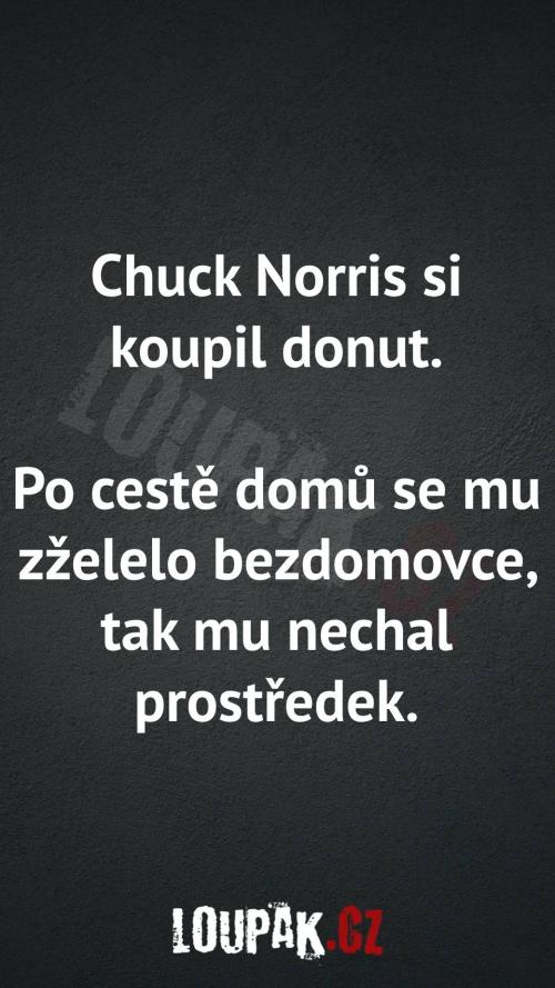  Proč si Chuck Norris koupil donut 