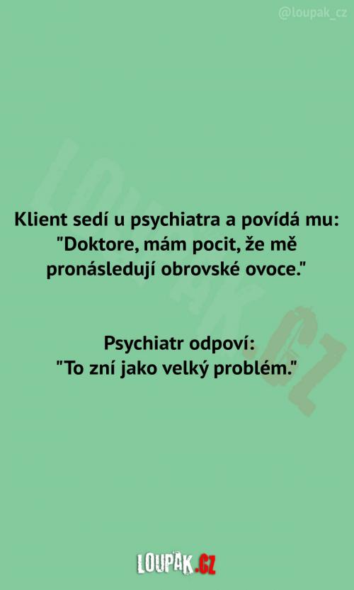  Klient u psychiatra s problémem 