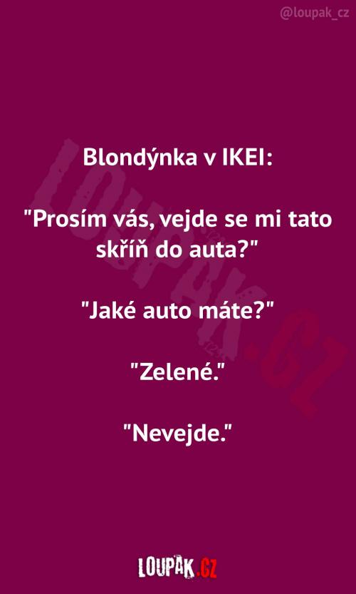  Skříň se do auta nevejde 